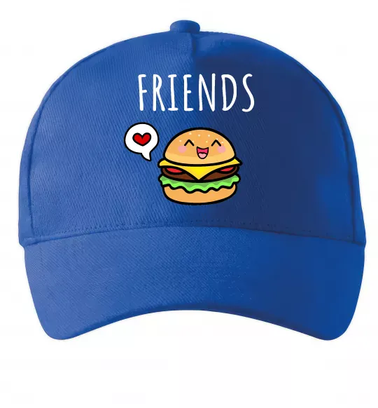 Кепка Best friends Бургер Ярко-синий фото