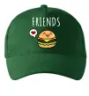 Кепка Best friends Бургер Темно-зеленый фото