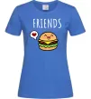 Жіноча футболка Best friends Бургер Яскраво-синій фото