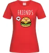 Жіноча футболка Best friends Бургер Червоний фото