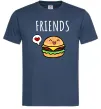 Мужская футболка Best friends Бургер Темно-синий фото