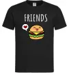 Мужская футболка Best friends Бургер Черный фото
