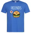 Мужская футболка Best friends Бургер Ярко-синий фото