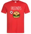 Мужская футболка Best friends Бургер Красный фото