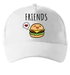 Кепка Best friends Бургер Белый фото