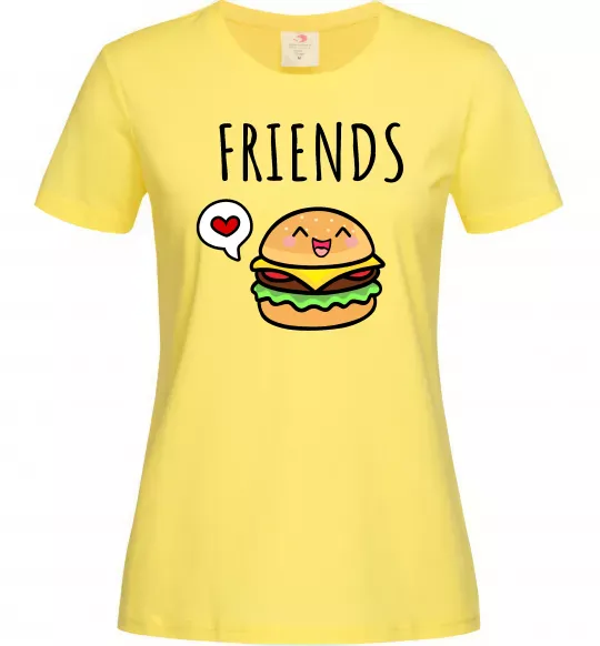 Жіноча футболка Best friends Бургер Лимонний фото