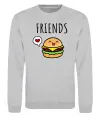 Свитшот Best friends Бургер Серый меланж фото
