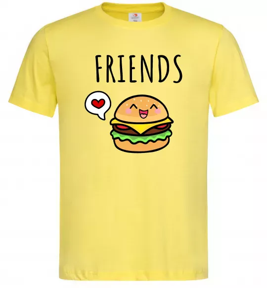 Мужская футболка Best friends Бургер Лимонный фото