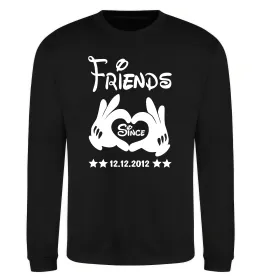 Свитшот Disney friend since Черный фото