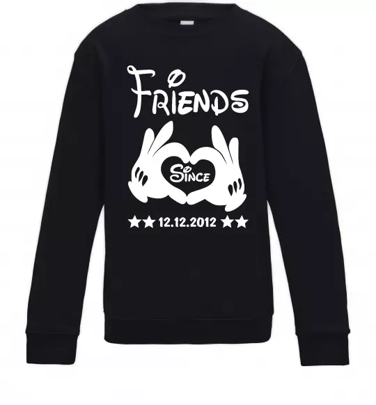 Дитячий світшот Disney friend since Чорний фото