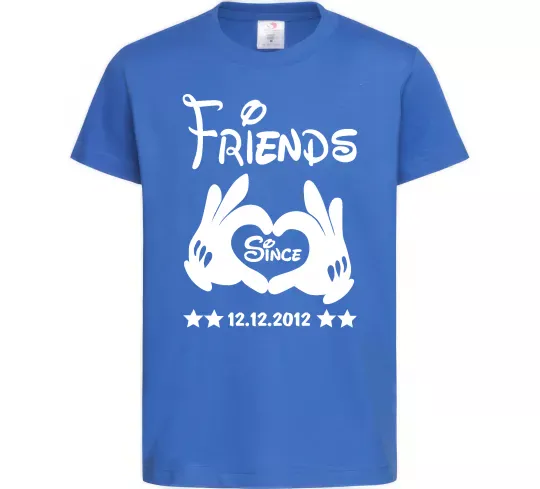 Дитяча футболка Disney friend since Яскраво-синій фото