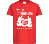 Дитяча футболка Disney friend since Червоний фото