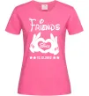 Женская футболка Disney friend since Ярко-розовый фото