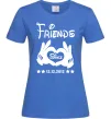 Женская футболка Disney friend since Ярко-синий фото