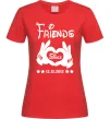 Женская футболка Disney friend since Красный фото