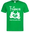 Мужская футболка Disney friend since Зеленый фото