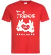 Мужская футболка Disney friend since Красный фото