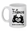 Чашка керамічна Disney friend since Білий фото