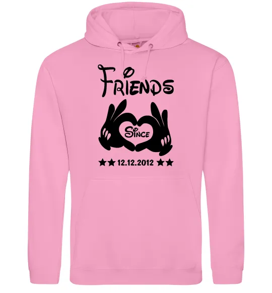 Мужская толстовка (худи) Disney friend since Розовый фото