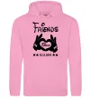 Мужская толстовка (худи) Disney friend since Розовый фото
