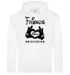 Жіноча толстовка (худі) Disney friend since Білий фото