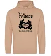 Жіноча толстовка (худі) Disney friend since Пісочний фото
