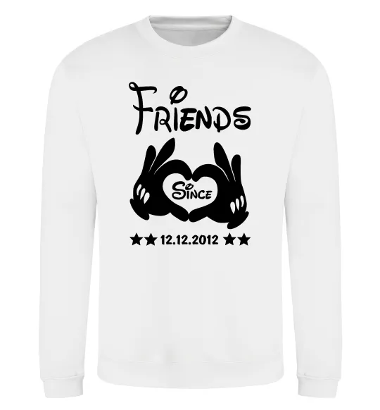 Свитшот Disney friend since Белый фото