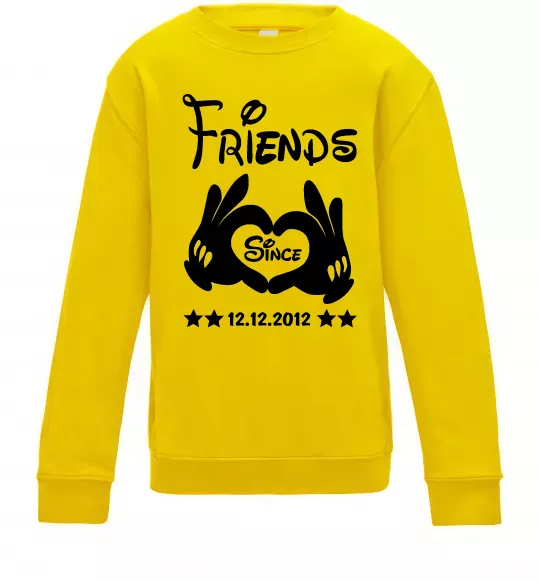 Дитячий світшот Disney friend since Сонячно жовтий фото