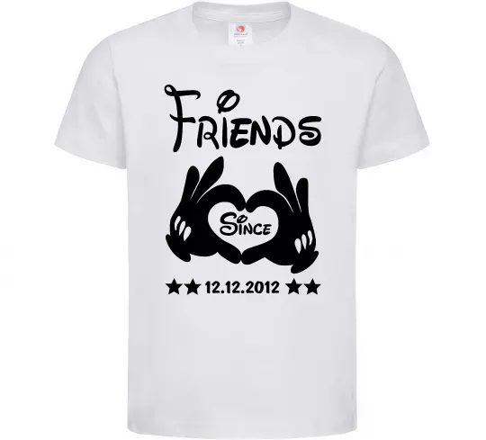 Дитяча футболка Disney friend since Білий фото