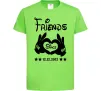 Дитяча футболка Disney friend since Лаймовий фото