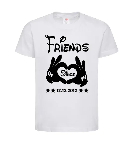Детская футболка Disney friend since Белый фото