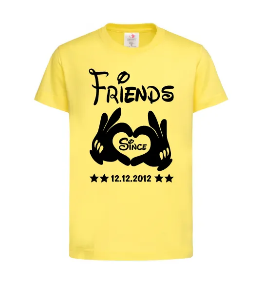 Детская футболка Disney friend since Лимонный фото