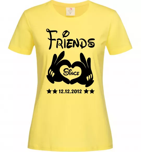Женская футболка Disney friend since Лимонный фото
