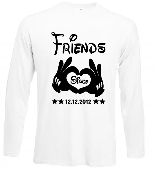 Лонгслив Disney friend since Белый фото