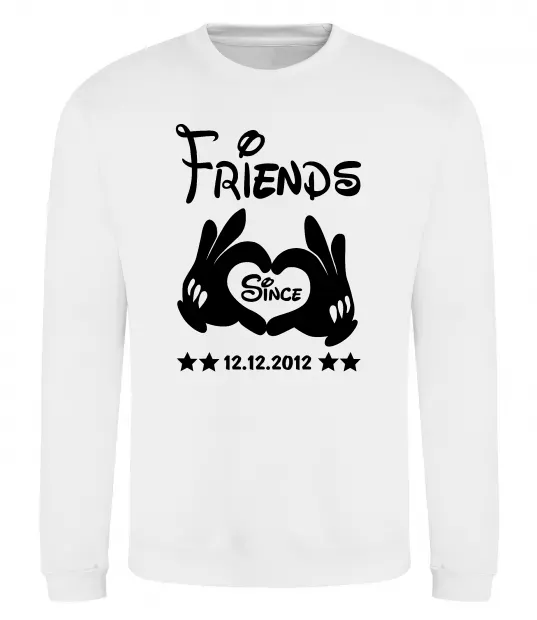 Свитшот Disney friend since Белый фото