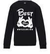Детский Свитшот Disney best since Черный фото