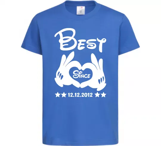 Детская футболка Disney best since Ярко-синий фото