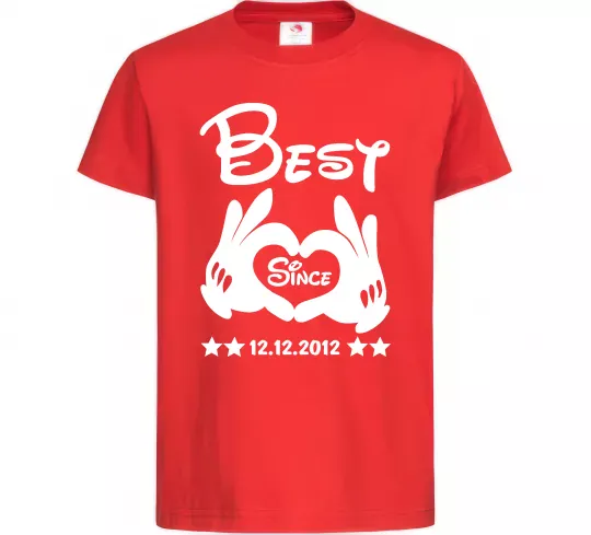 Детская футболка Disney best since Красный фото