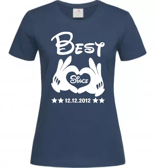 Женская футболка Disney best since Темно-синий фото