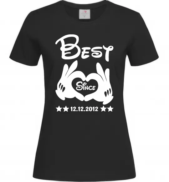 Женская футболка Disney best since Черный фото