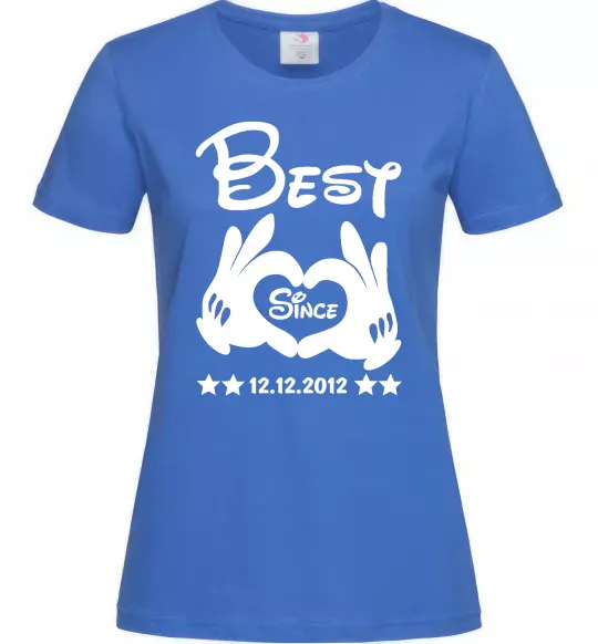 Женская футболка Disney best since Ярко-синий фото
