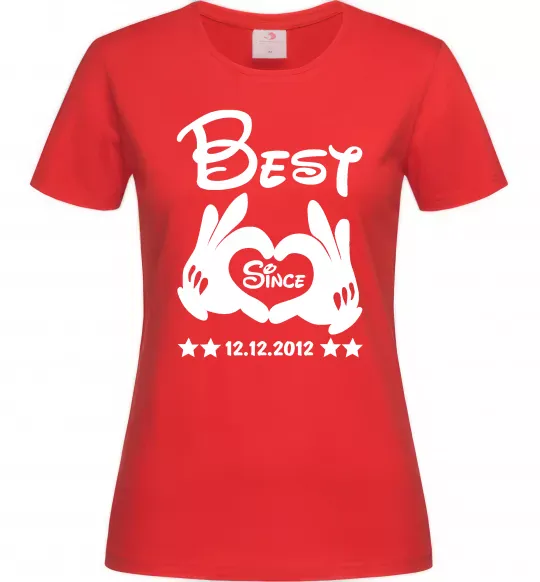 Женская футболка Disney best since Красный фото