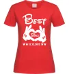 Женская футболка Disney best since Красный фото