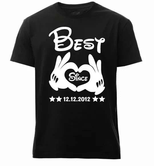 Чоловіча преміум футболка Disney best since Чорний фото