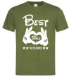 Мужская футболка Disney best since Оливковый фото