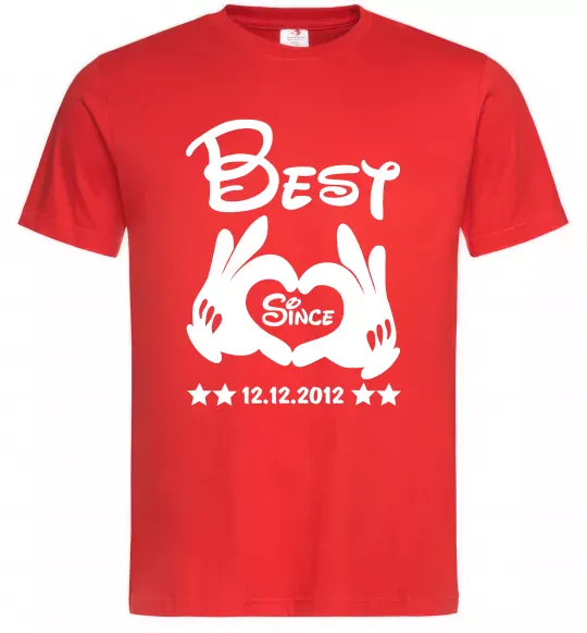 Мужская футболка Disney best since Красный фото