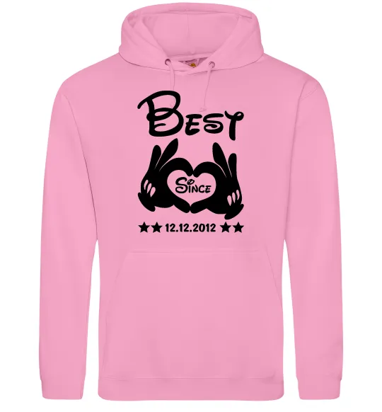 Чоловіча толстовка (худі) Disney best since Рожевий фото