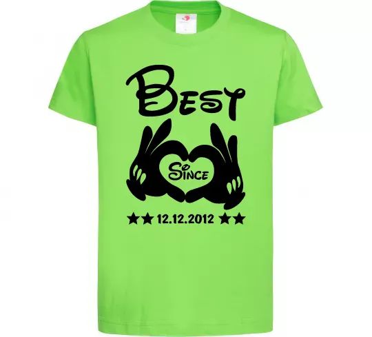 Детская футболка Disney best since Лаймовый фото