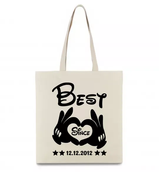 Эко-сумка Disney best since Бежевый фото