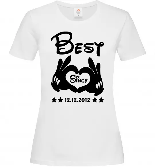 Женская футболка Disney best since Белый фото